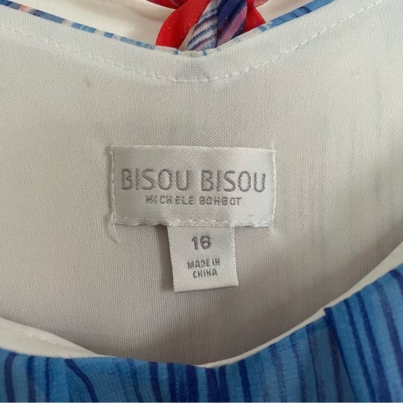 Bisou Bisou Colorful Tie-Dye Ombré Maxi Dress Size 16 - Picture 6 of 15